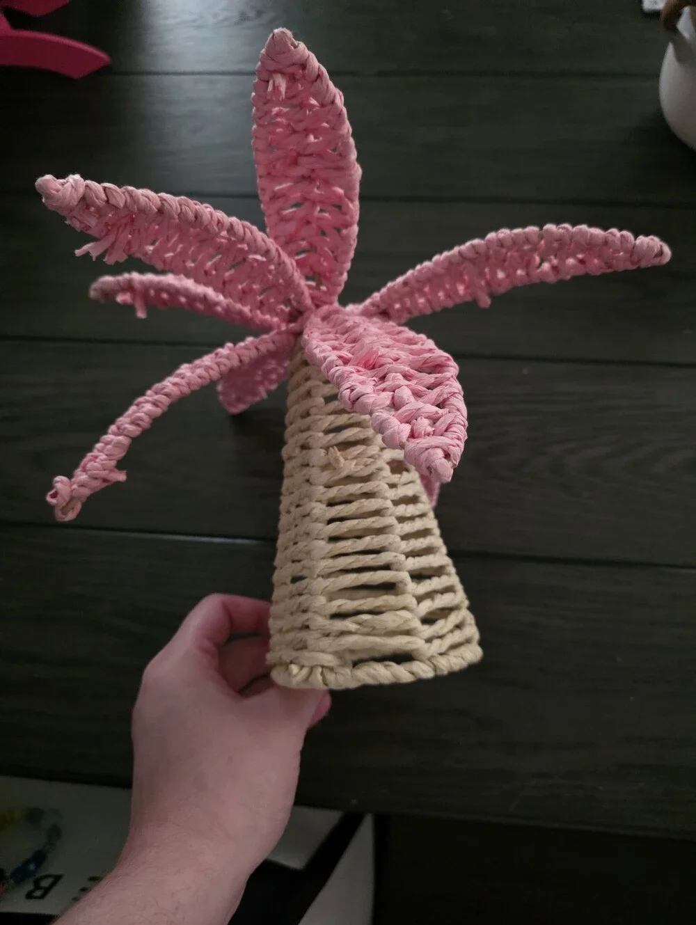 Pink Palm Tree Table Decor - Picture 3 of 3